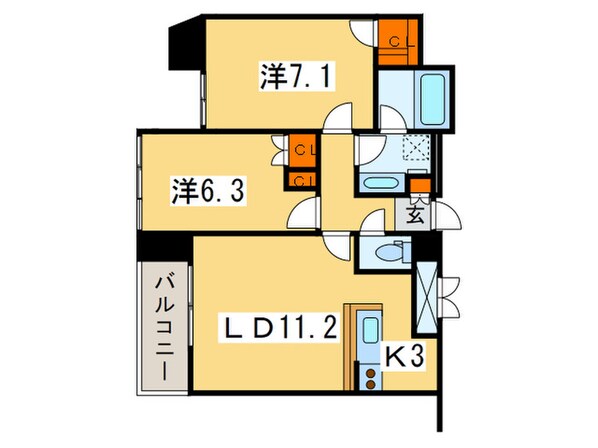 グランカーサ裏参道の物件間取画像